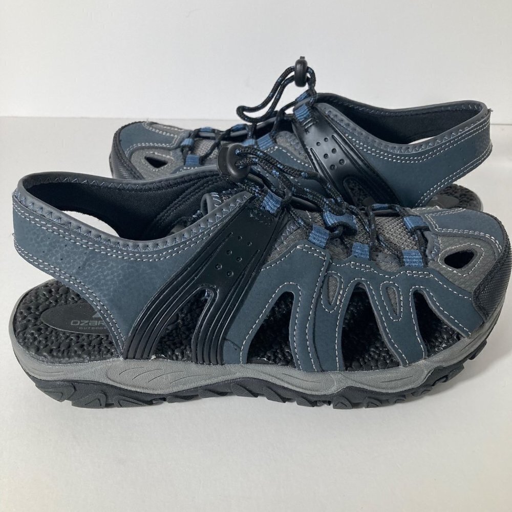 Mens Ozark‎ Trail Closed Toe Hiking Water Sandal Shoe Blue M7 W8.5